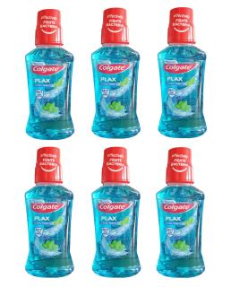 6 x Colgate Płyn Do Płukania Jamy Ustnej Plax Cool Mint Blue 250ml