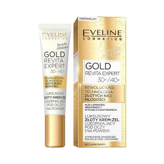 Eveline Gold Revita Expert 30+/40+ Luksusowy Złoty Krem-żel Ujędrniający Pod Oczy i na Powieki 15ml