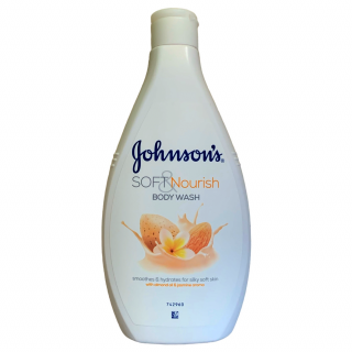 Johnson's Soft Nourish Płyn Do Mycia Ciała z Olejkiem Migdałowym i Aromatem Jaśminu 400ml