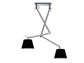 Lampa wisząca ZYTA 2 S ALU/BK AZ2301 + AZ2597 – Azzardo - Zapytaj o kupon rabatowy lub LEDY gratis