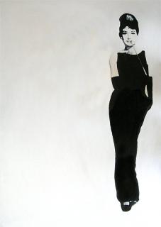 Audrey Hepburn #biały