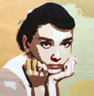 Audrey Hepburn #pomarańczowy