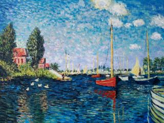 Czerwone łodzie, Argenteuil - Claude Monet