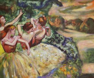 Cztery tancerki - Edgar Degas