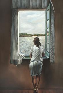 Dziewczyna w oknie - Salvador Dali