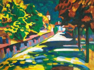 Jesień w Bawarii - Wassily Kandinsky