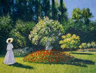 Kobieta w ogrodzie - Claude Monet