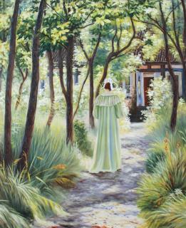 Maria w ogrodzie - Peder Severin Kroyer