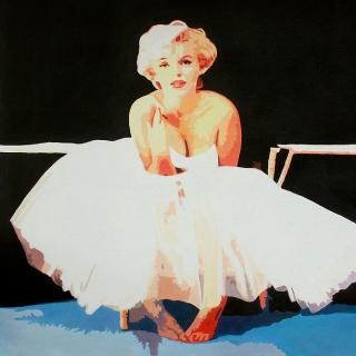 Marilyn Monroe #niebieski