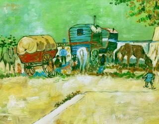 Obóz cygański koło Arles - Vincent van Gogh