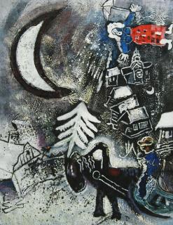 Pejzaż zimowy - Marc Chagall