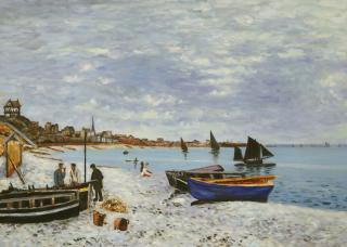 Plaża w Sainte - Claude Monet