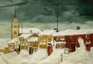 Po śnieżycy - Harald Sohlberg