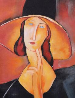 Portret kobiety w kapeluszu - Amedeo Modigliani