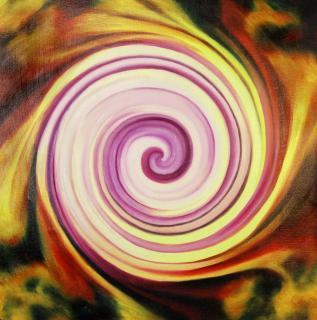 Różowa spirala