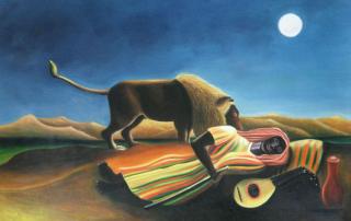 Śpiąca cyganka - Henri Rousseau