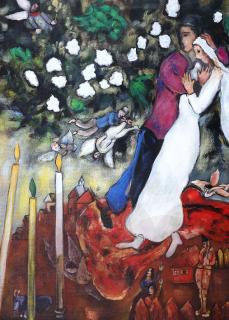 Trzy świeczki - Marc Chagall