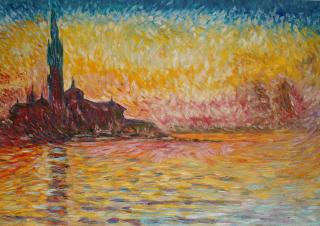 Zmierzch w Wenecji - Claude Monet