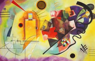 Żółty, Czerwony i Niebieski (90x60 cm) - Wassily Kandinsky