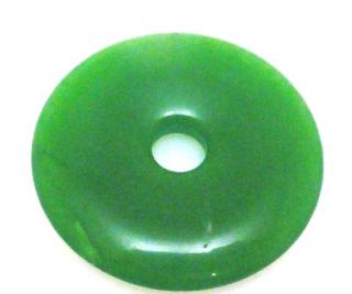 Agat zielony - donut 30mm