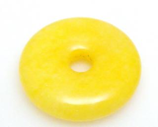 Agat żółty - donut 30mm