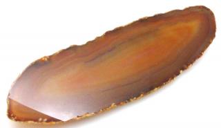 Broszka - agat brązowy 95x28mm