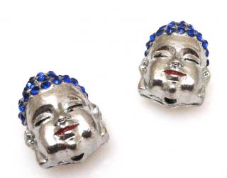 Budda uśmiechnięty z cyrkoniami - ozdobna przekładka do biżuterii