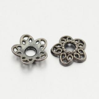 Czapeczka bali na korale 11mm - kolor hematytu