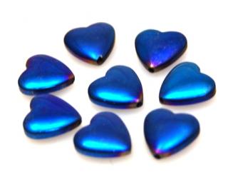 Hematyt niebieski - serce 10x10mm - II gatunek