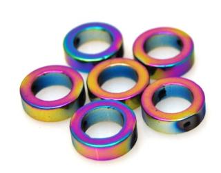 Hematyt tęczowy AB - kółka 12mm - jakość B