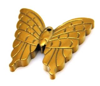 Hematyt złoty - zawieszka - motyl 33x30mm