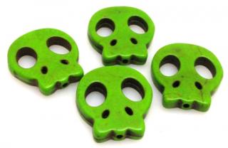 Howlit - czaszka 20x20mm - zielony
