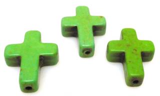 Howlit - krzyż 20x15mm - zielony