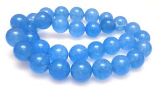 Jadeit - kula 12mm - jasno niebieski