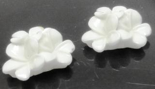 Kaboszon - kwiatuszki 20mm - białe
