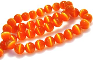 Kocie oko- uleksytowe pomarańczowy - kula 10mm