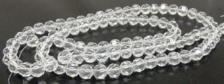 Kryształki fasetowane - kula 6mm - crystal