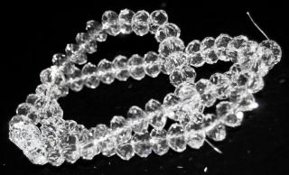 Kryształki fasetowane - oponka 8x5mm - crystal