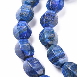 Lapis lazuli - oliwka fasetowana 18,5x13mm