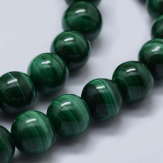 Malachit naturalny - kula 6mm- klasa A