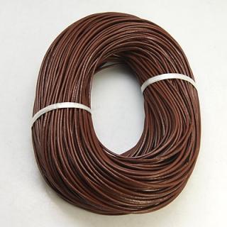 Rzemień brązowy lakierowany - SKÓRA - grubość 2mm