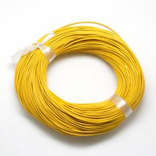 Rzemień żółty lakierowany - SKÓRA - grubość 2mm