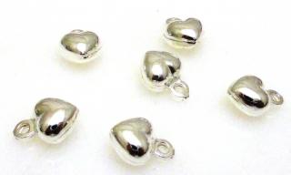 Zawieszka serce 8x6mm - srebro 925