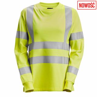 Snickers  2476 T-shirt Odblaskowy ProtecWork – damski, długi rękaw, EN 20471/3/2