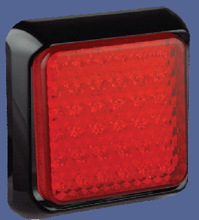 Kwadratowa Lampa; STOP / POZYCJA 100RME ;  100CRME  12/24V