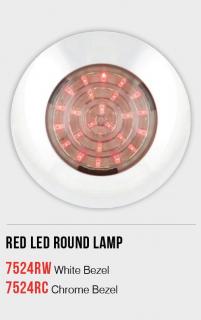Lampa do oświetlenia wnętrz.    RED  12V  (Series 7524 RW/RC)