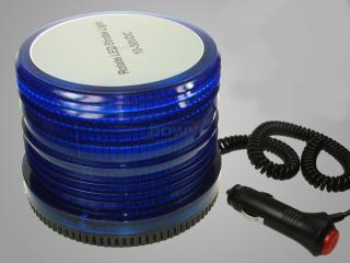 Lampa ostrzegawcza niebieska 10-30V 72 LED magnes (003617YA)