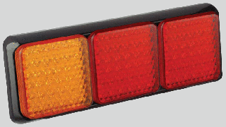 Lampa tylna 80BARRME;  potrójna lampa modułowa, stop/pozycja/kierunkowskaz,   12/24V