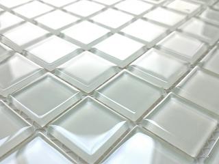 Mozaika Szklana Biała K05