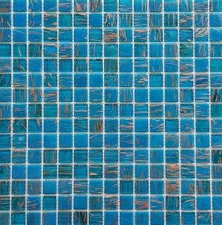 Mozaika Szklana Niebieska - złota KMC07